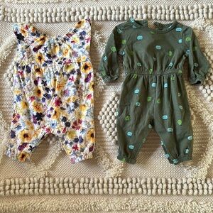 0-3M Sunflower Jumper and Apple & Pear Jumper